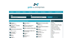 Desktop Screenshot of guide-des-entreprises.fr