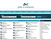 Tablet Screenshot of guide-des-entreprises.fr